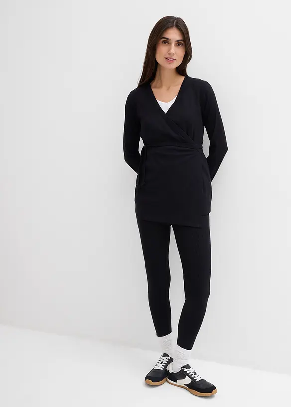 Gilet cache-c&oelig;ur de grossesse et legging confortable (ens. 2 pces), bonprix