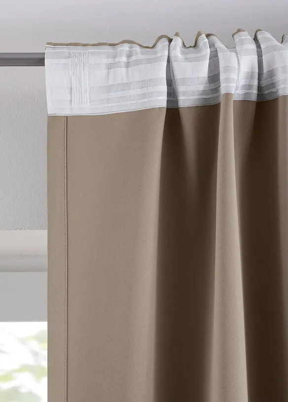 Rideau obscurcissant (1 pce), taille normale et XXL, bonprix