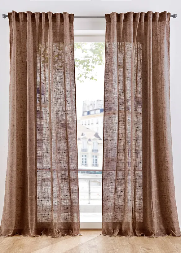 Voilage texturé, différentes tailles (1 pce), bonprix