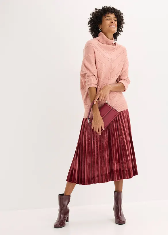 Pull col roul&eacute;, bonprix