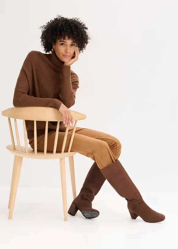 Pull col roulé, bonprix