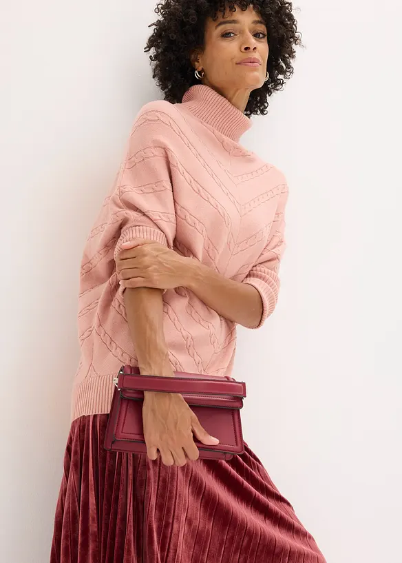 Pull col roul&eacute;, bonprix