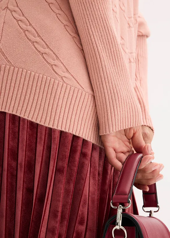 Pull col roul&eacute;, bonprix