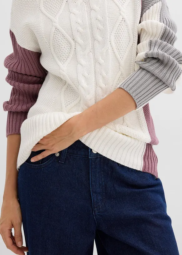 Pull col roulé, bonprix