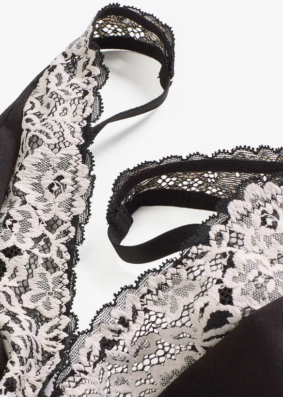 Soutien-gorge bralette orné de dentelle, sans armatures, bonprix