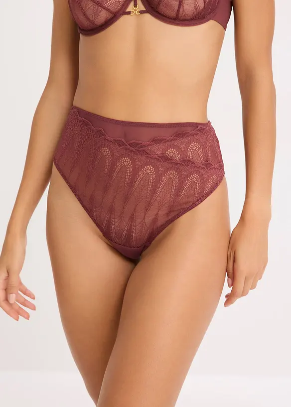 String taille haute avec dentelle, bonprix