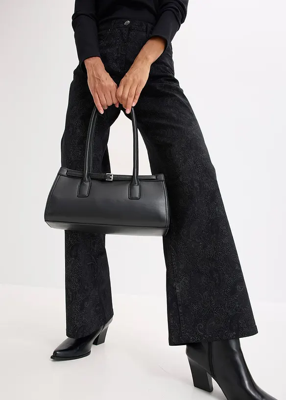 Pantalon large en coton extensible, bonprix