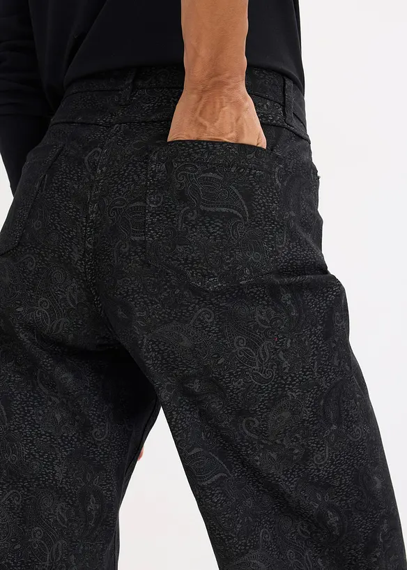 Pantalon large en coton extensible, bonprix