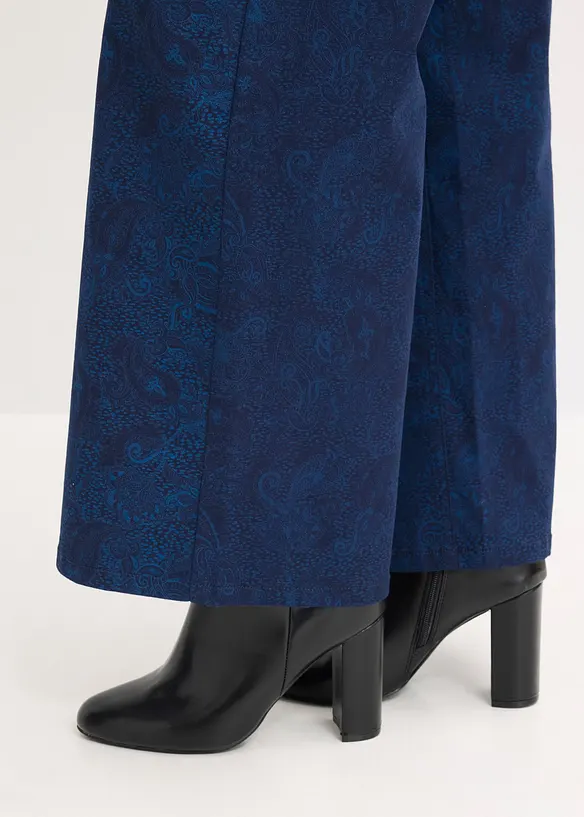 Pantalon large en coton extensible, bonprix