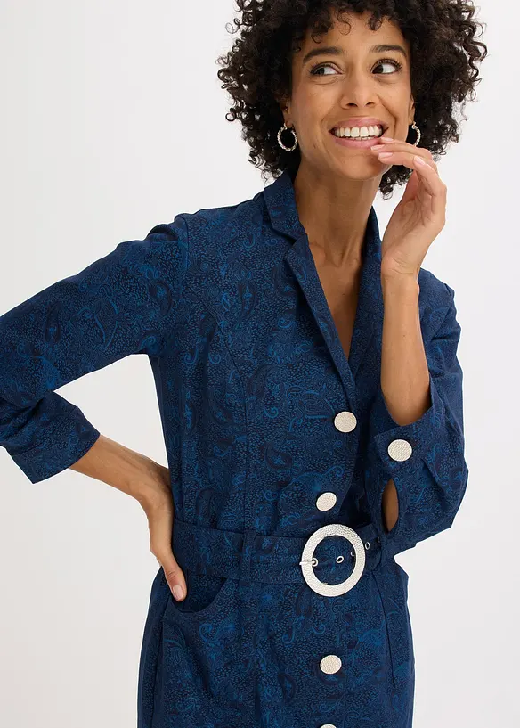 Robe en twill avec ceinture (ens. 2 pces), bonprix