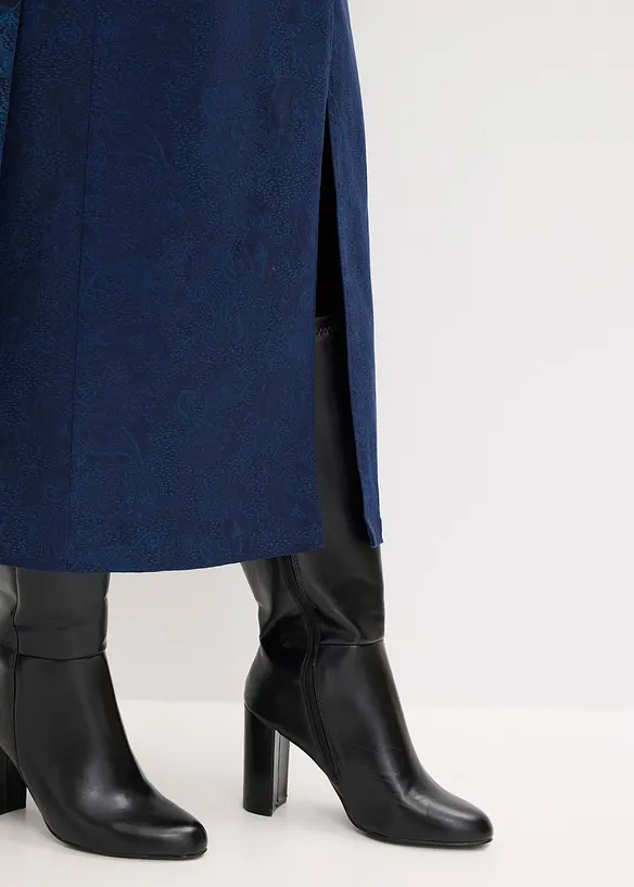 Jupe midi en coton extensible, bonprix