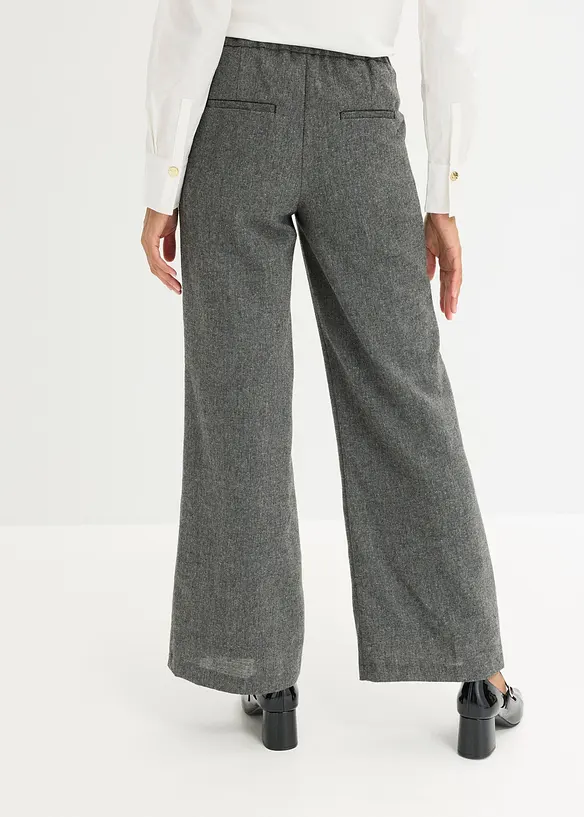 Pantalon bootcut, aspect tweed, bonprix