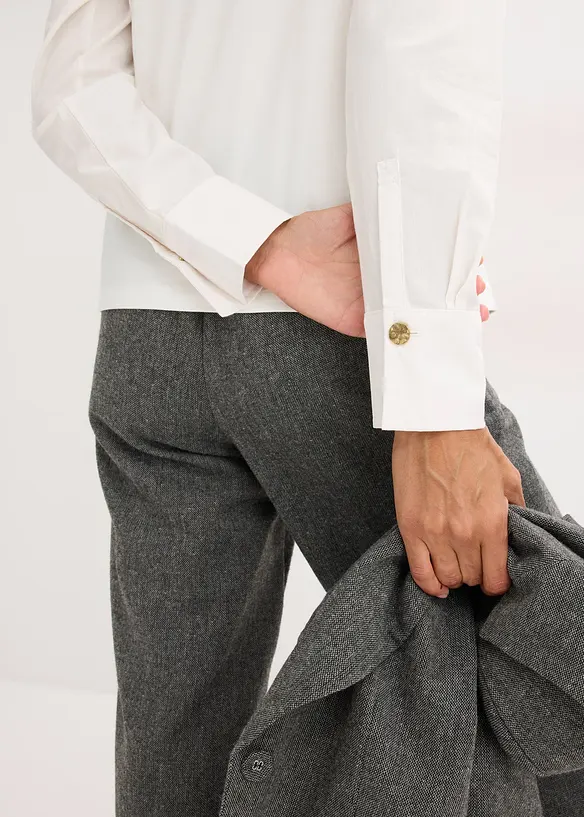 T-shirt à manches longues en popeline, bonprix