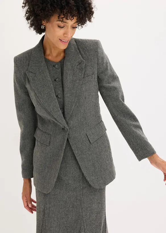 Blazer aspect tweed, bonprix