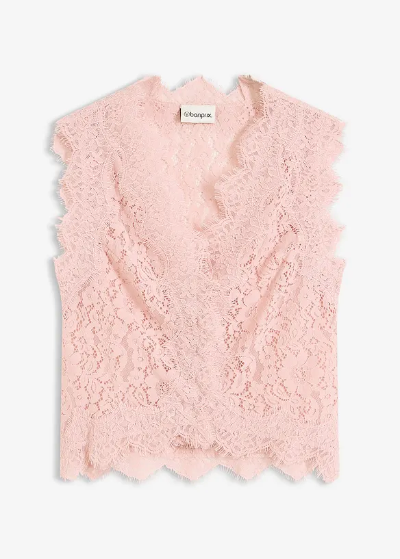 Gilet sans manches en dentelle, bonprix