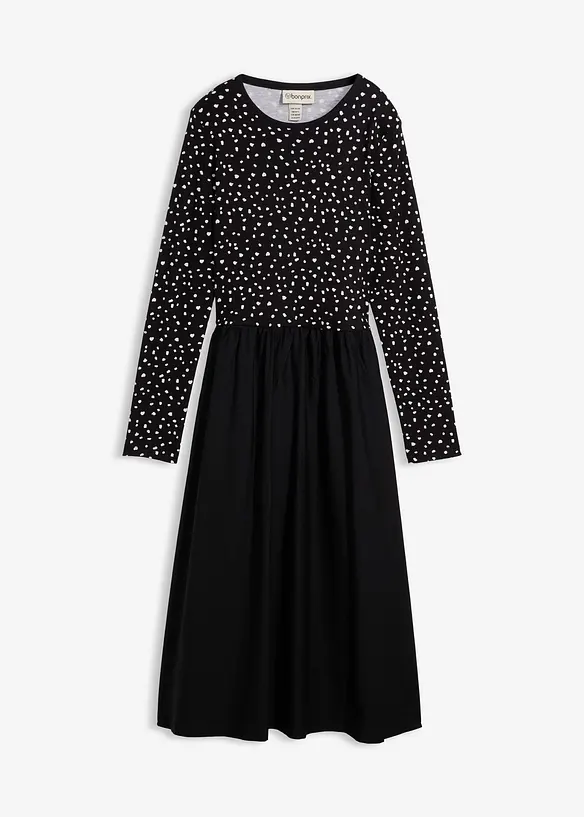 Robe bi-mati&egrave;re 100% coton, bonprix