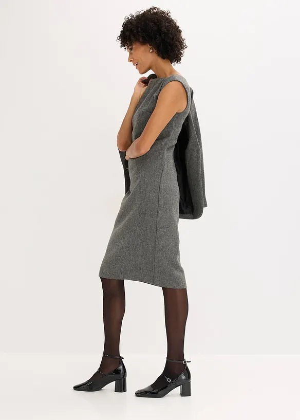 Robe fourreau en Punto di Roma, bonprix