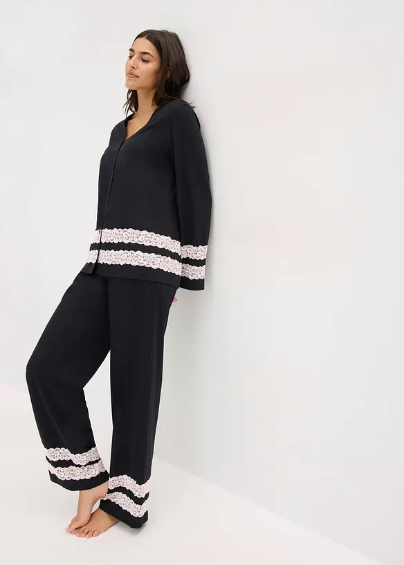 Pyjama en douce viscose mélangée, bonprix