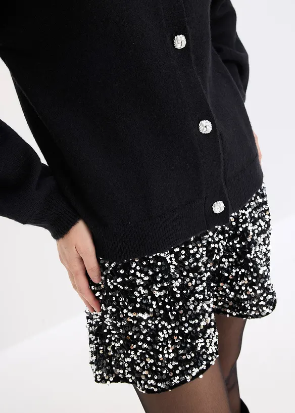 Gilet en maille à boutons décoratifs, bonprix