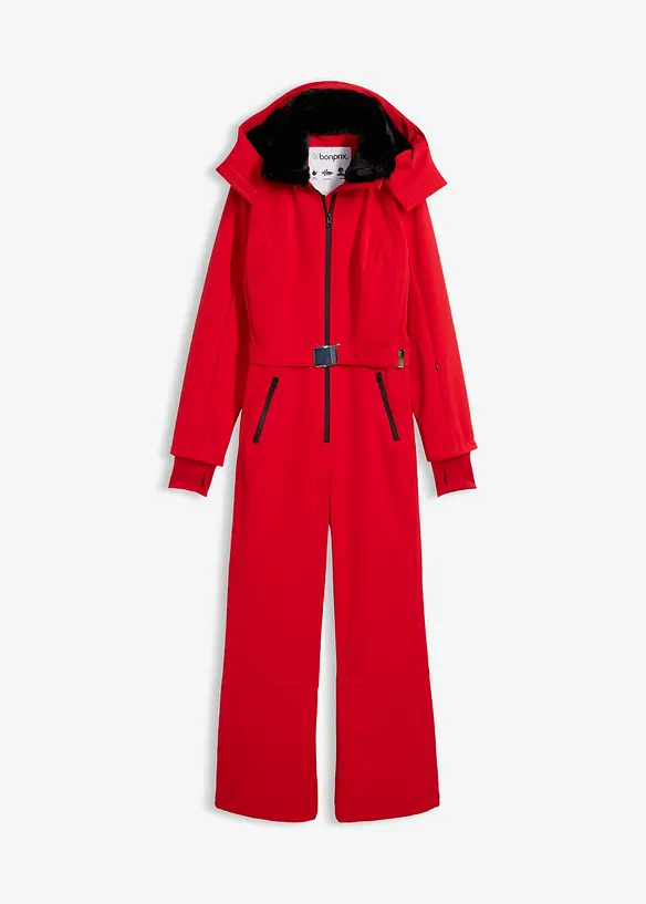 Combinaison de ski rembourr&eacute;e en softshell d&eacute;perlant, bonprix