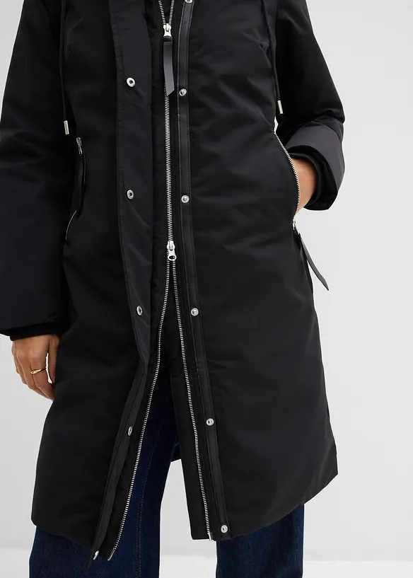 Manteau outdoor d&eacute;perlant, aspect 2en1, bonprix
