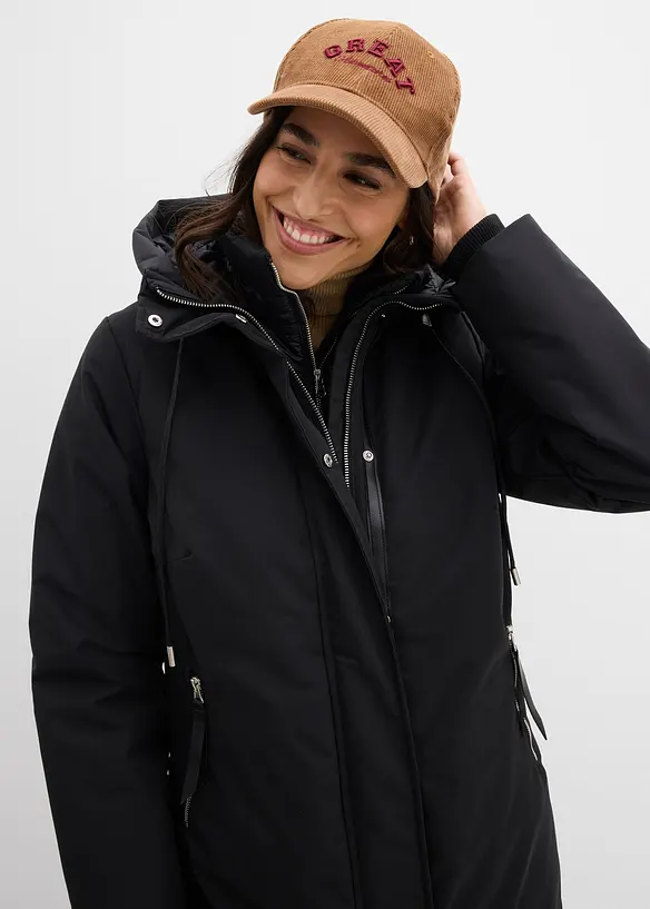Manteau outdoor d&eacute;perlant, aspect 2en1, bonprix