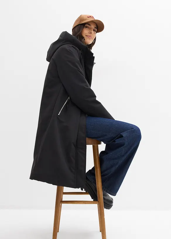 Manteau outdoor d&eacute;perlant, aspect 2en1, bonprix