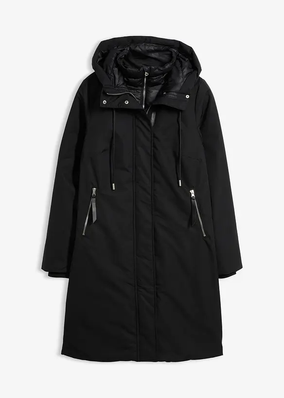 Manteau outdoor d&eacute;perlant, aspect 2en1, bonprix