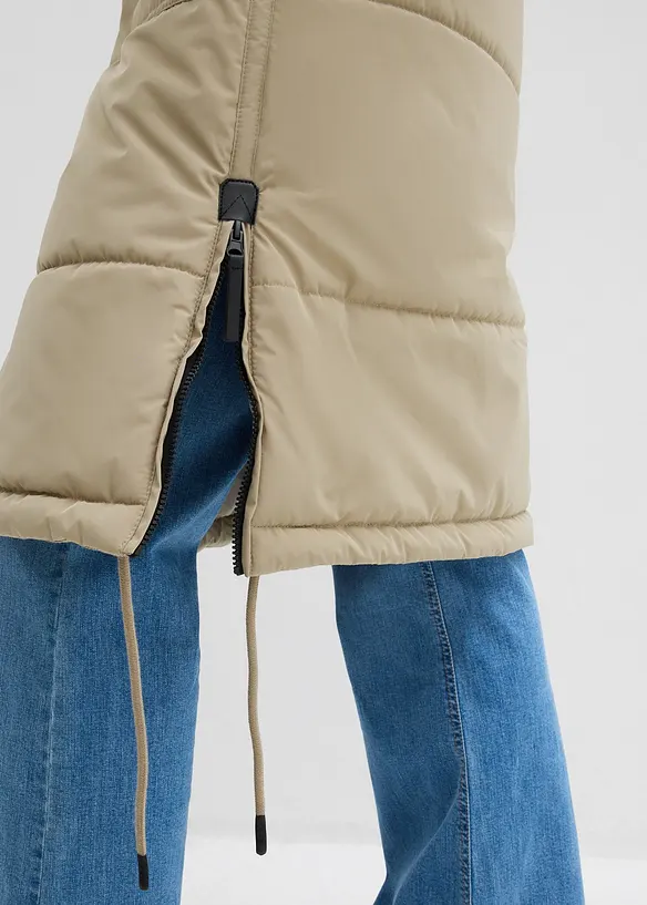 Doudoune longue et d&eacute;perlante, bonprix