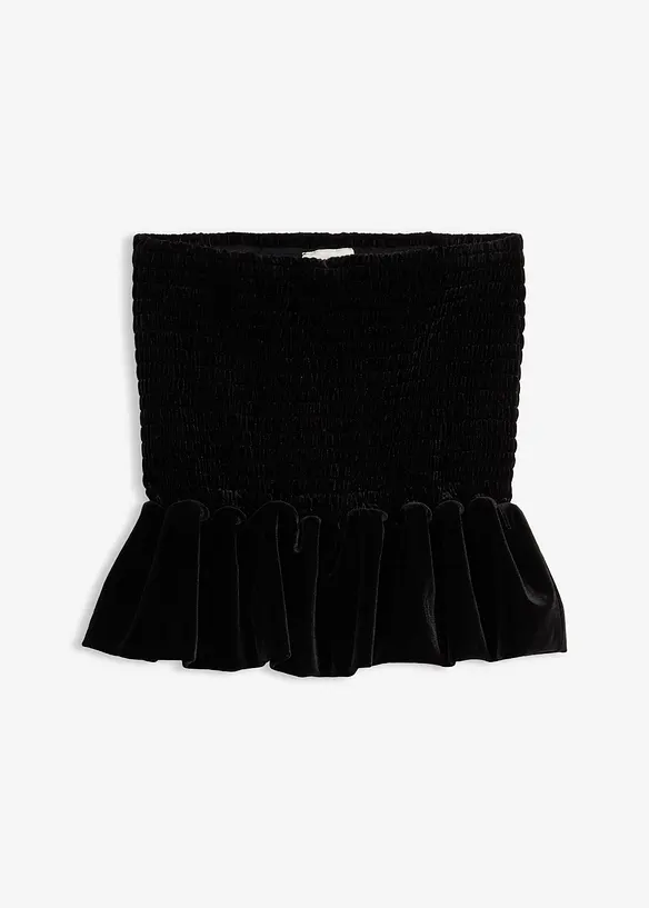 Jupe-short en velours doux, bonprix