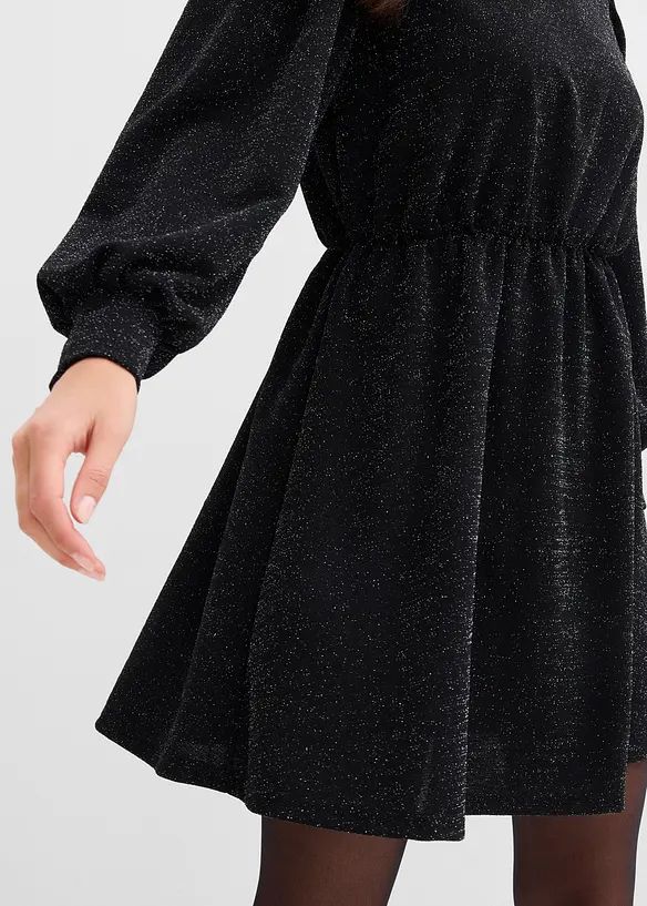 Robe brillante en jersey interlock épais, bonprix