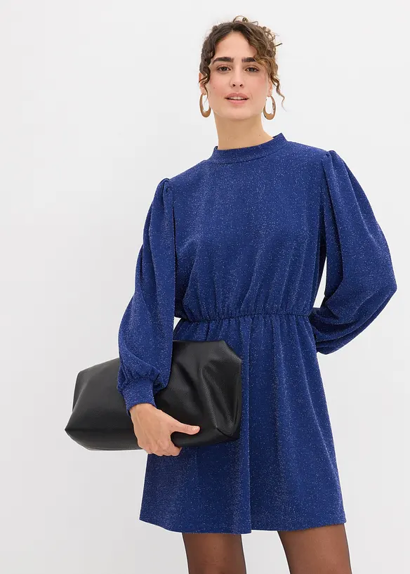 Robe brillante en jersey interlock &eacute;pais, bonprix