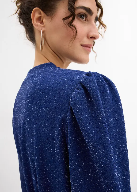 Robe brillante en jersey interlock &eacute;pais, bonprix