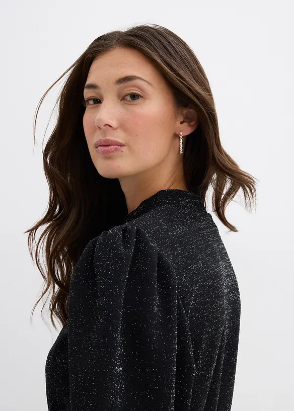 Robe brillante en jersey interlock épais, bonprix