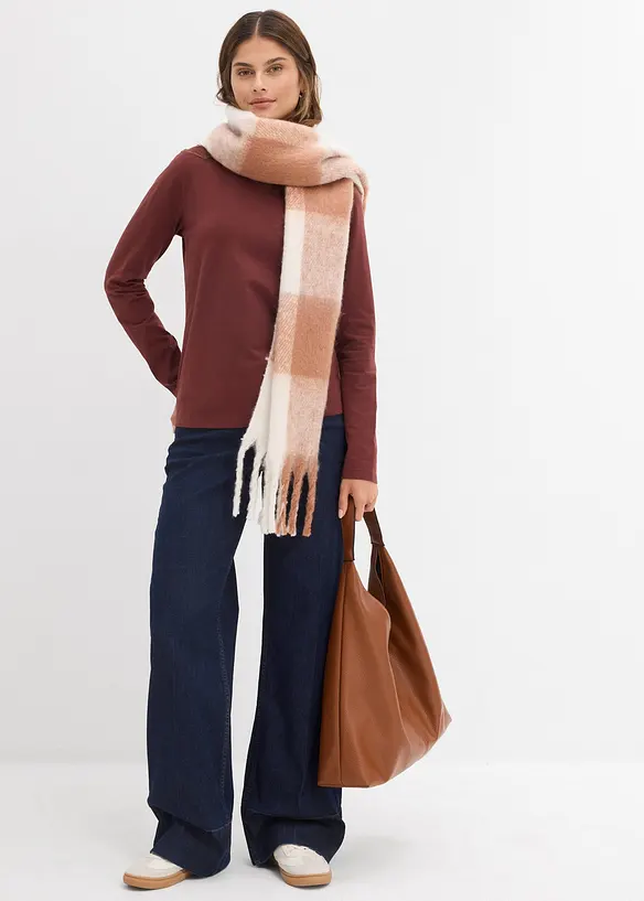 T-shirt manches longues près du corps, bonprix