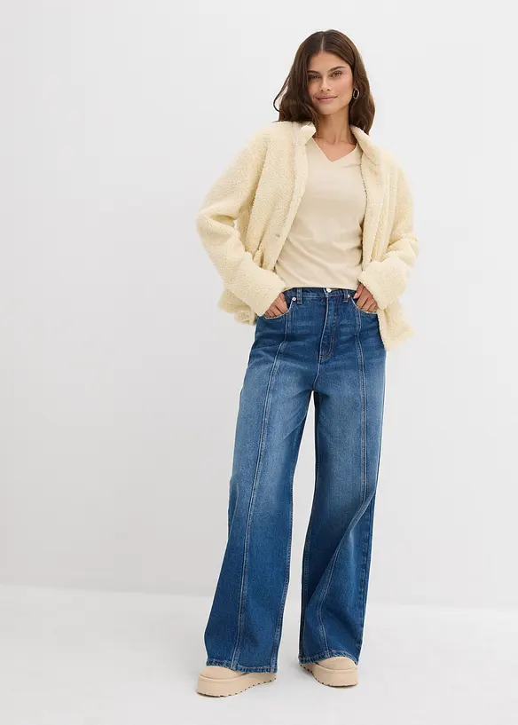 T-shirt manches longues près du corps, bonprix