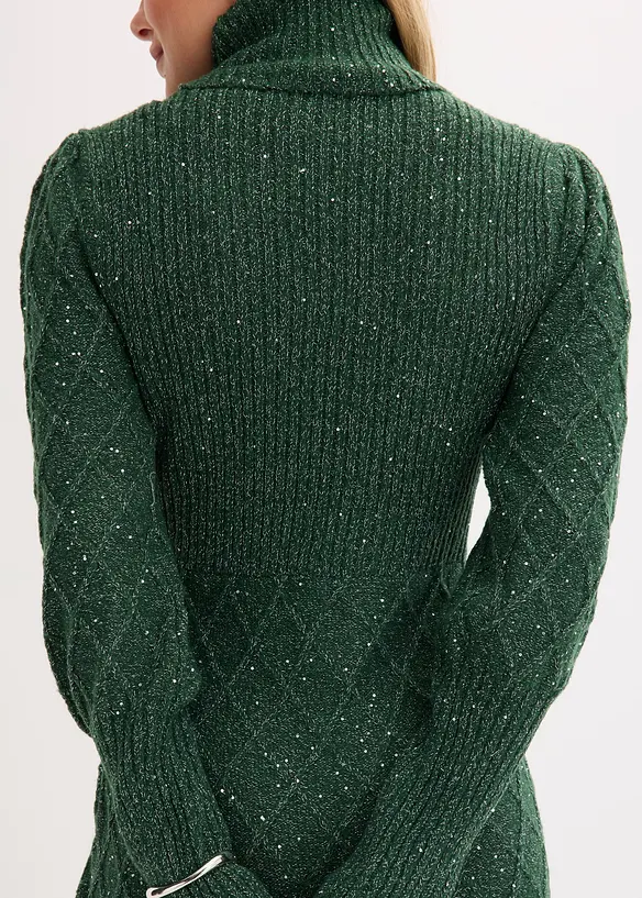 Robe en maille brillante, bonprix