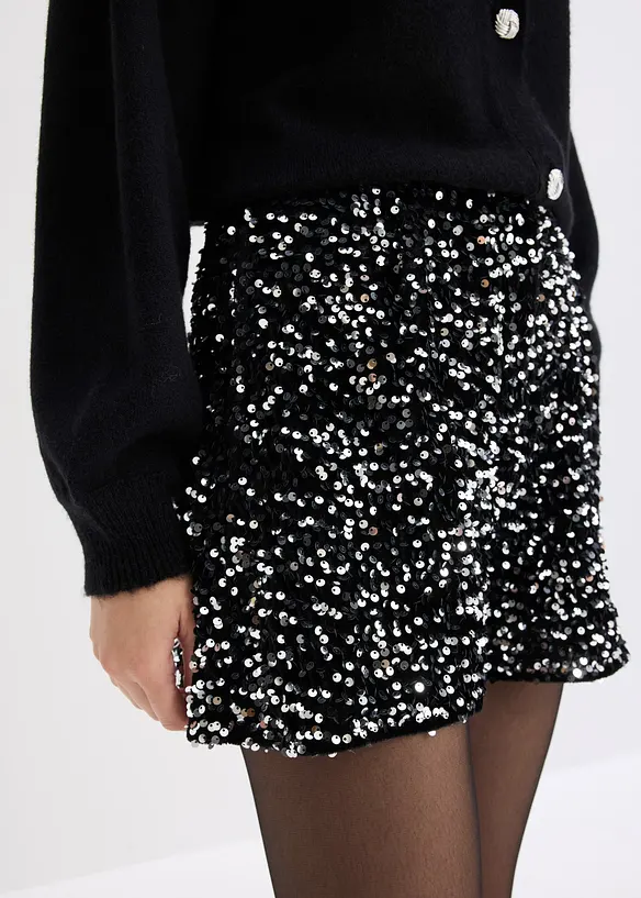 Short à sequins, bonprix