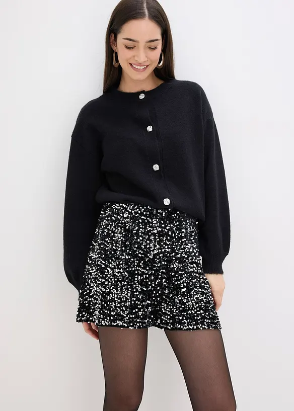 Short à sequins, bonprix