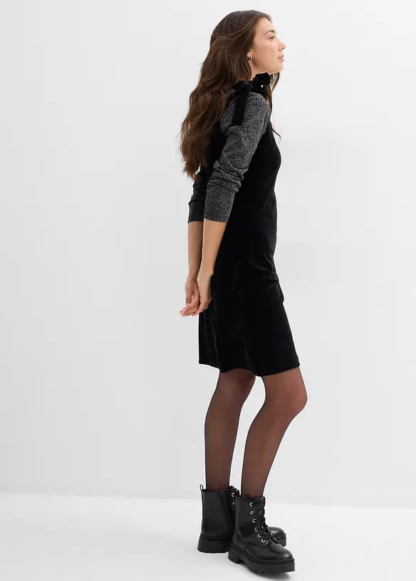 Robe courte en velours doux, bonprix