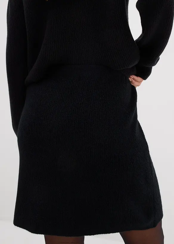 Jupe courte en maille, bonprix