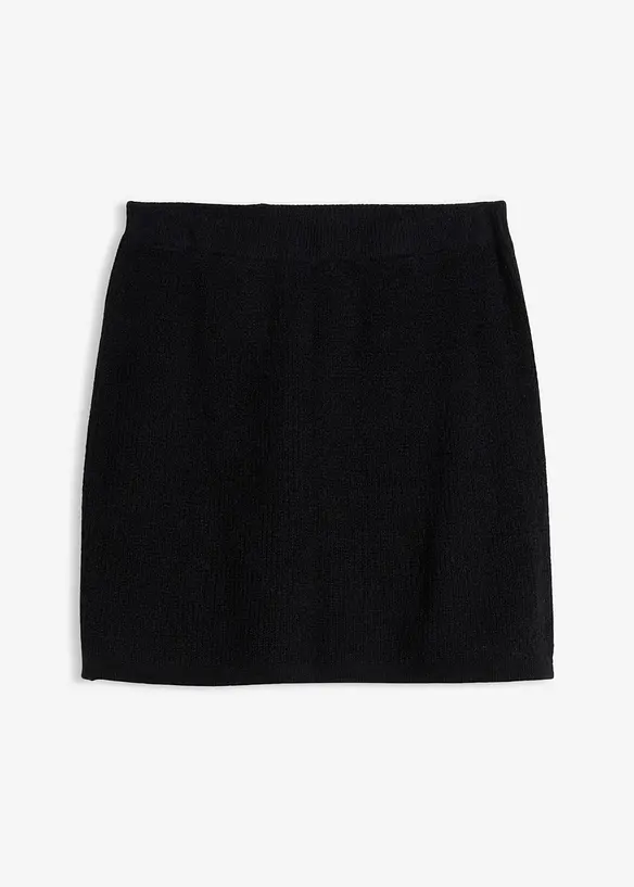 Jupe courte en maille, bonprix