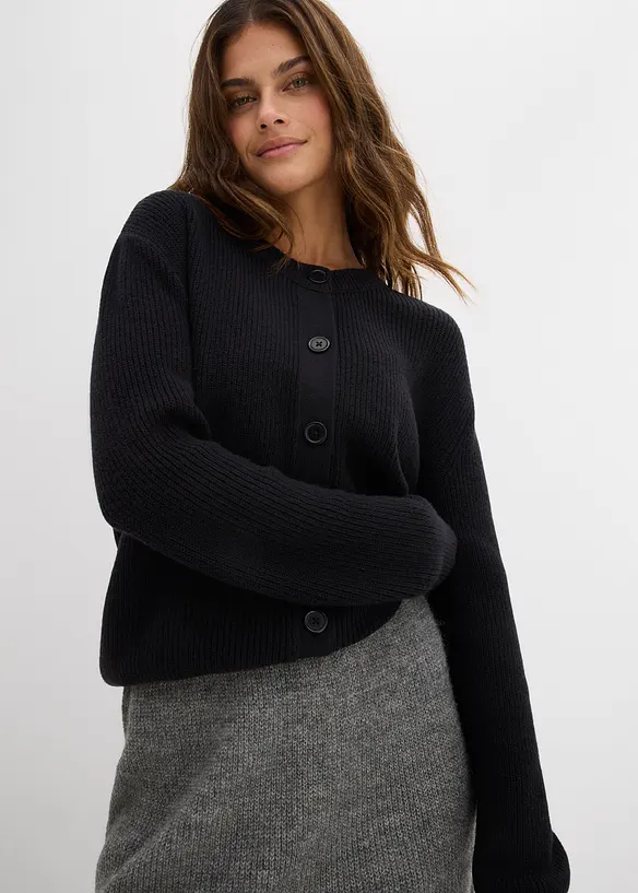 Jupe courte en maille, bonprix