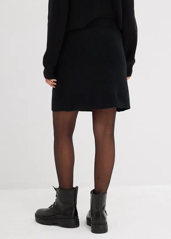 Jupe courte en maille, bonprix