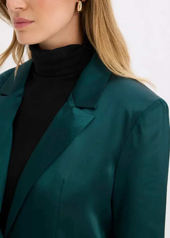 Blazer oversize en satin, bonprix