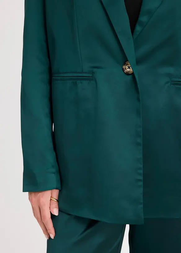 Blazer oversize en satin, bonprix