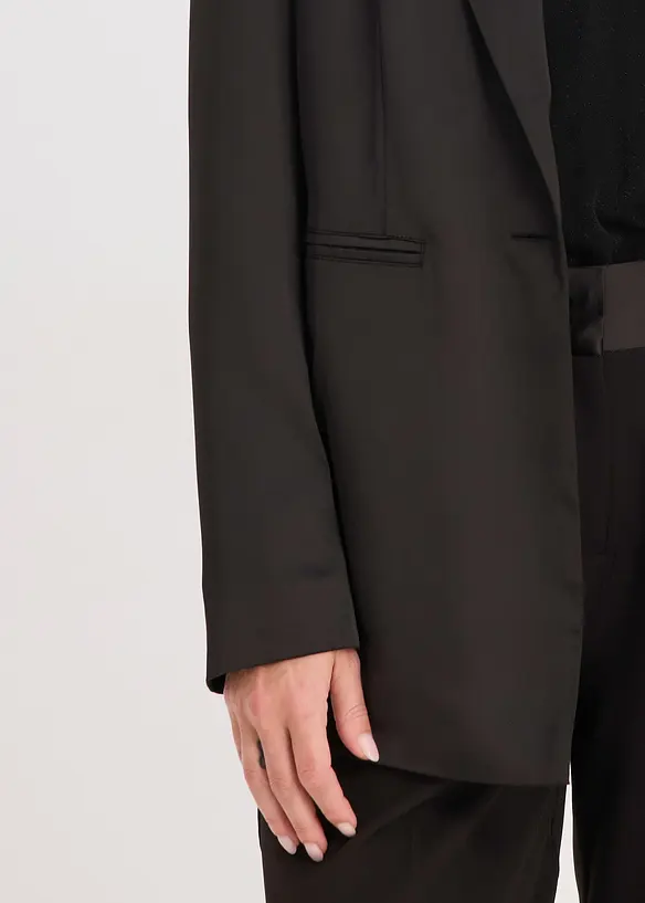 Blazer oversize en satin, bonprix