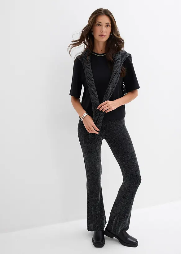 T-shirt oversize avec perles, bonprix