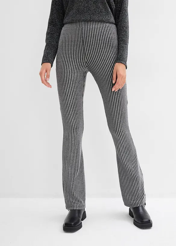 Legging évasé effet lurex, bonprix