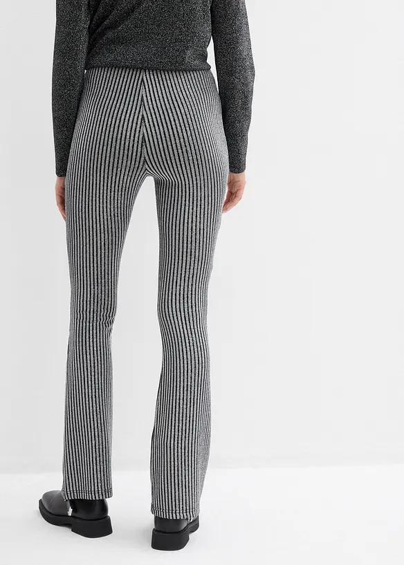 Legging évasé effet lurex, bonprix